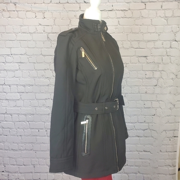 MICHAEL Kors Faux Leather Belted Jacket sz. XS - Picture 8 of 14